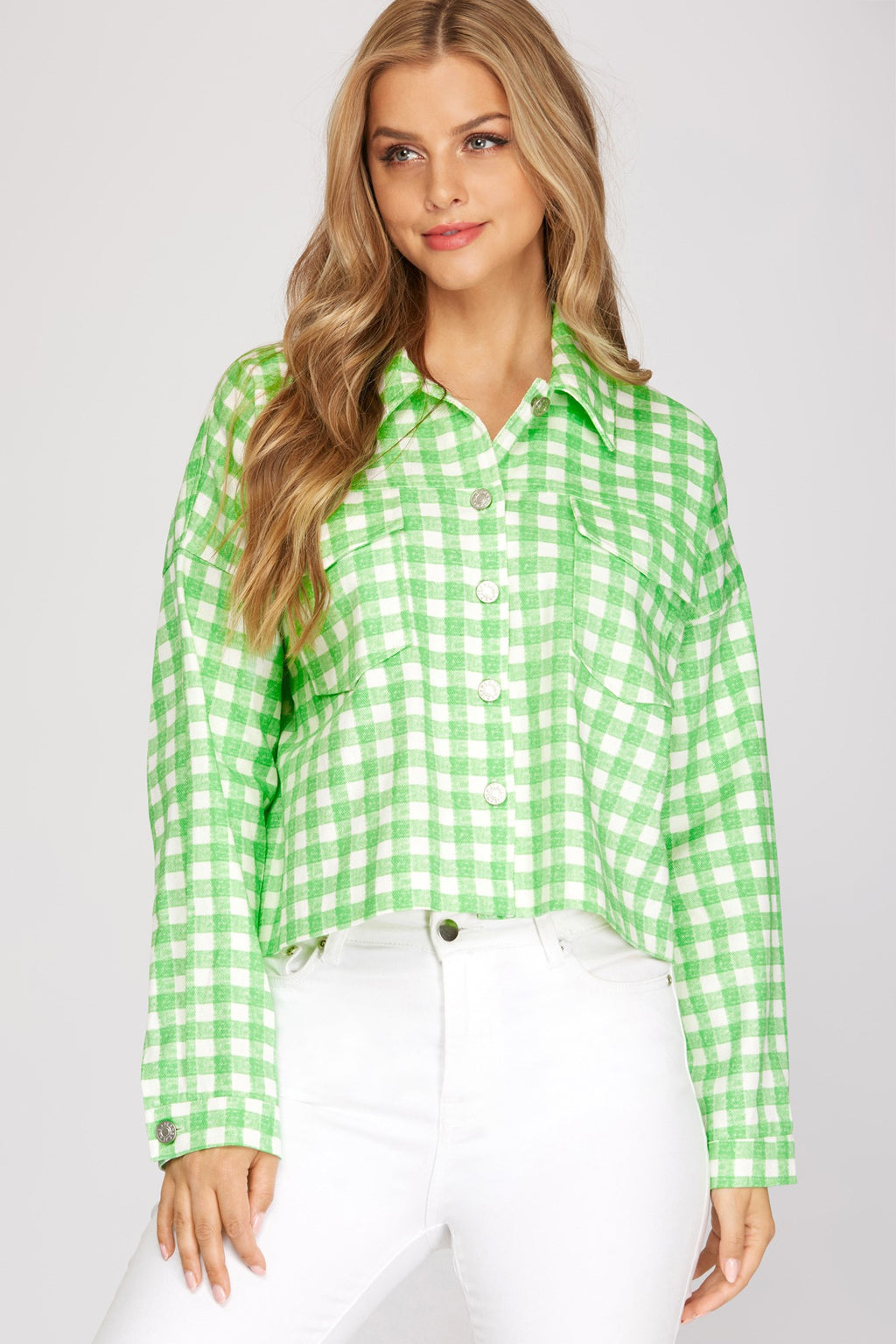 Green Gingham Jacket