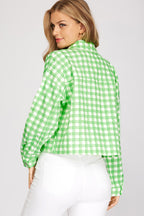 Green Gingham Jacket