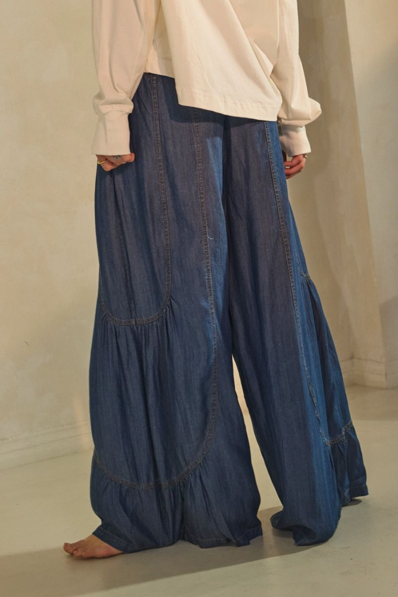 Wide Leg Chambray