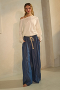Wide Leg Chambray