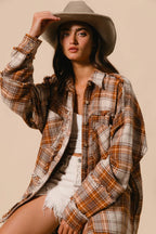 Rustic Rebel Frayed Shacket