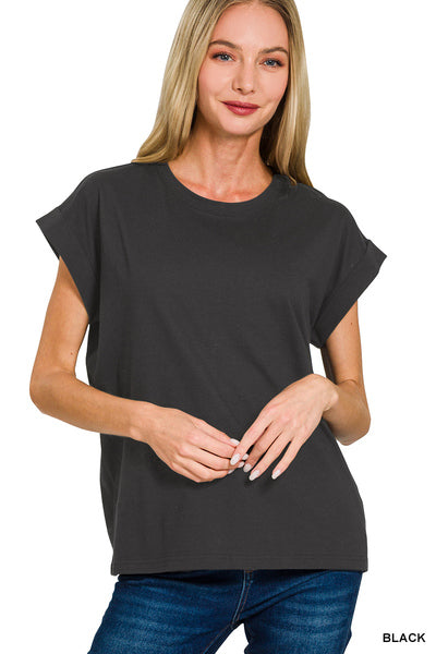 Zenana Cuffed Tee