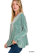 Emerald Luck Corded Top