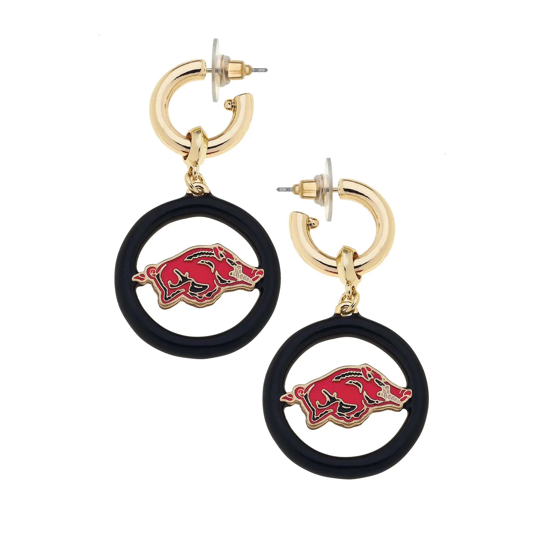 Razorback Medallion Earrings