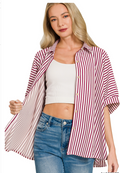 Striped Button Down Top