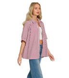 Striped Button Down Top
