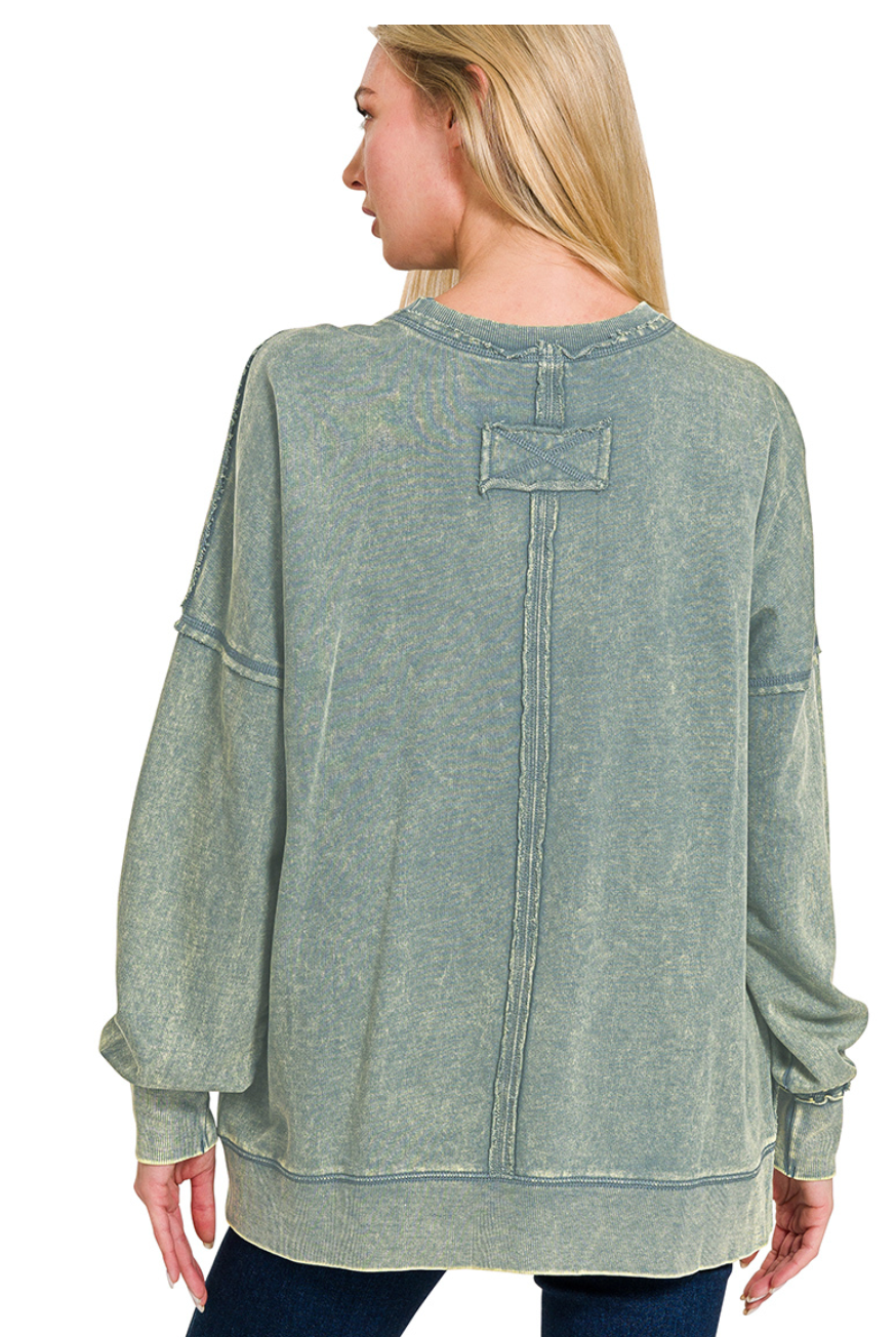French Terry Pocket Pullover