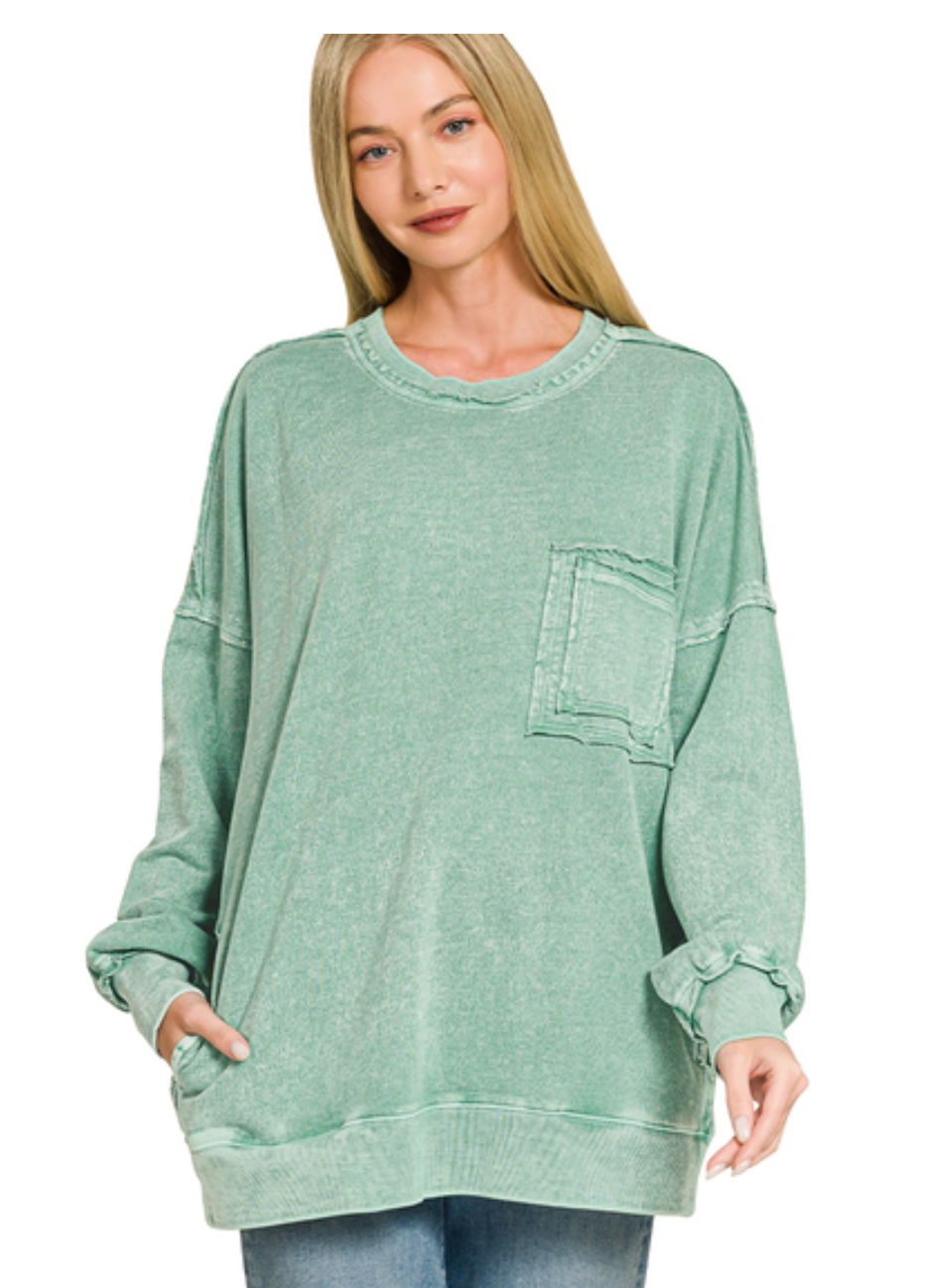French Terry Pocket Pullover