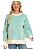 Cozy Nights Corded Sweater