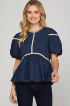 Sail La Vie Peplum Top