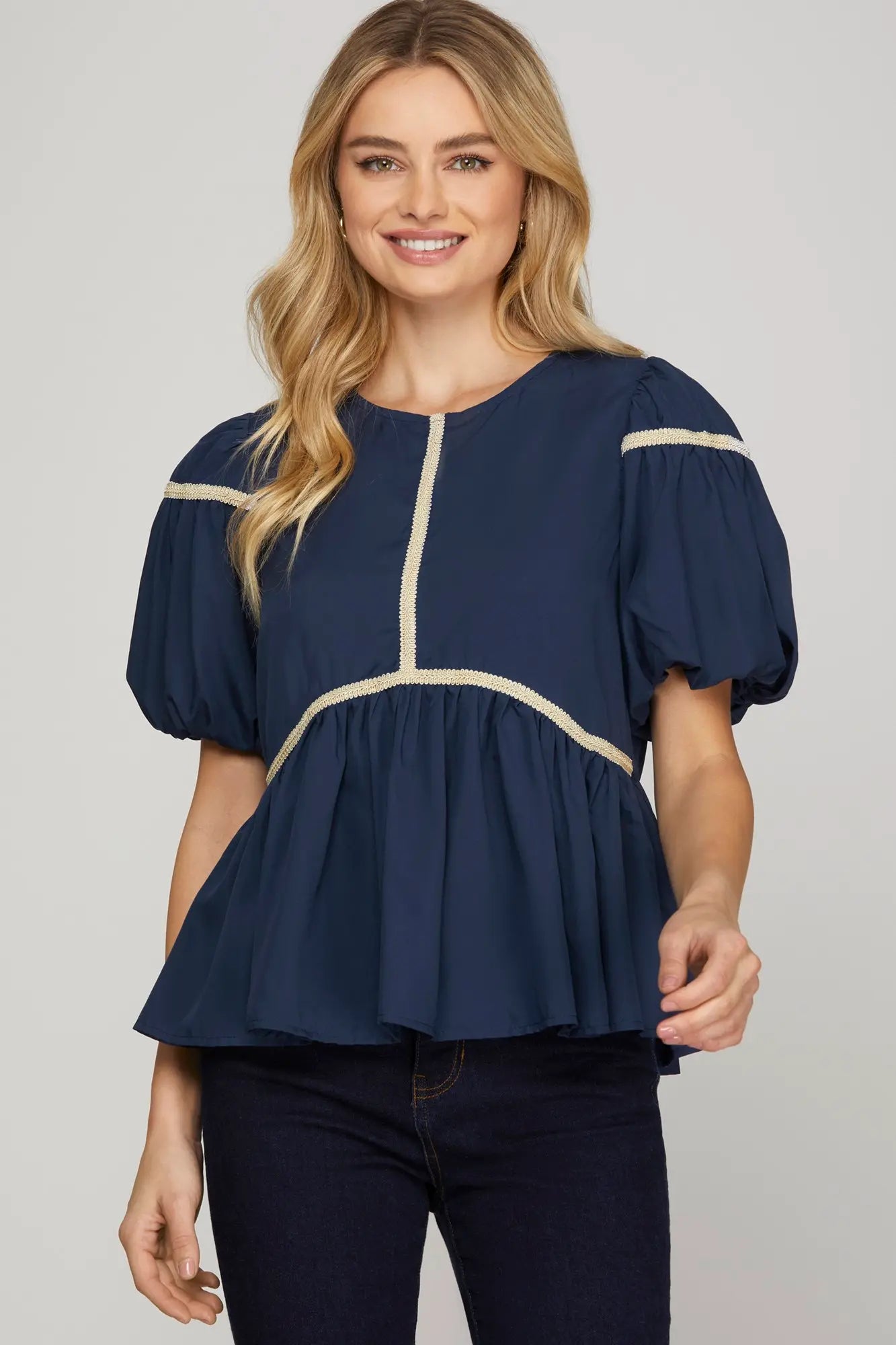 Sail La Vie Peplum Top