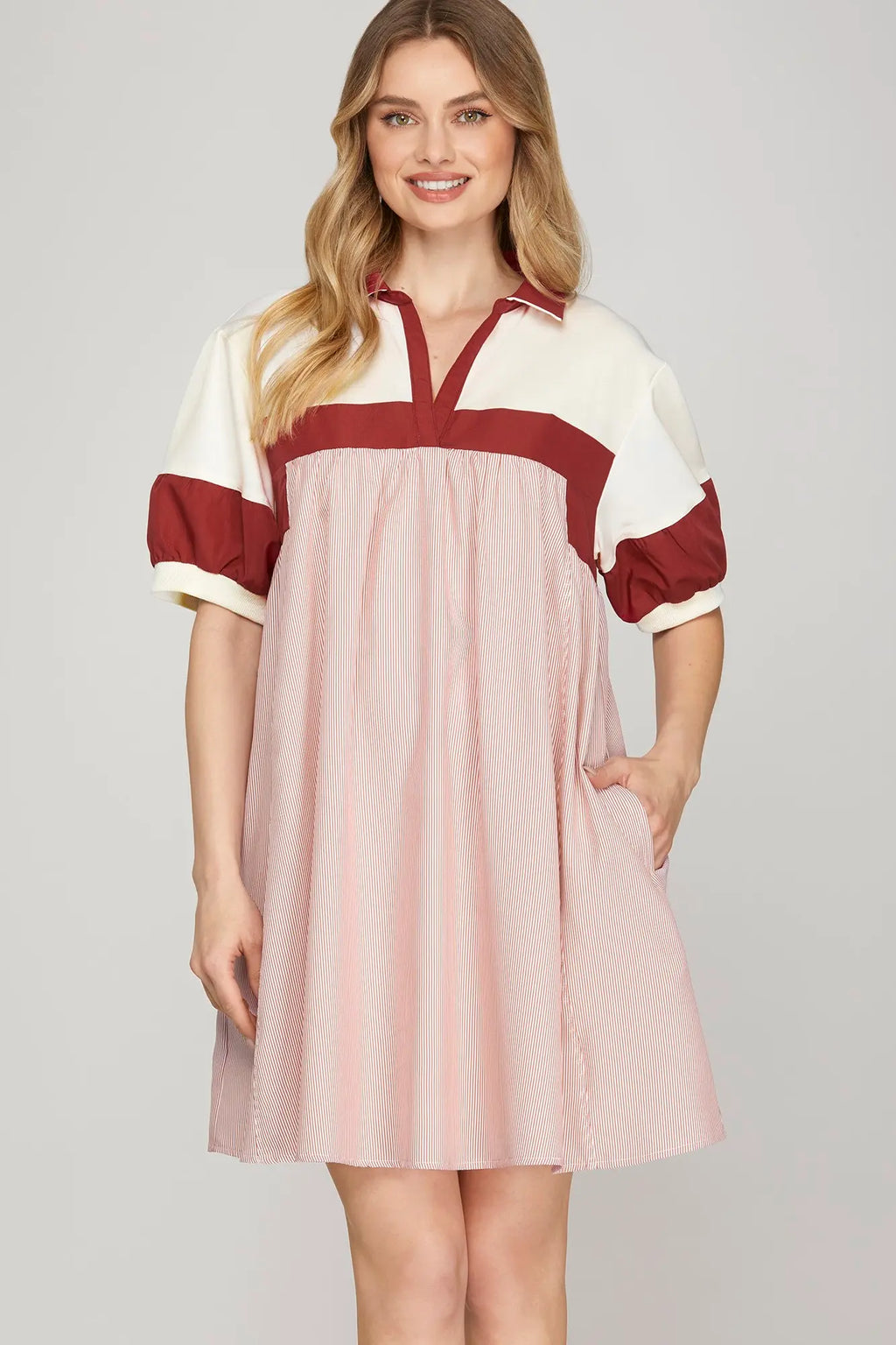 All It Takes Colorblock Dress