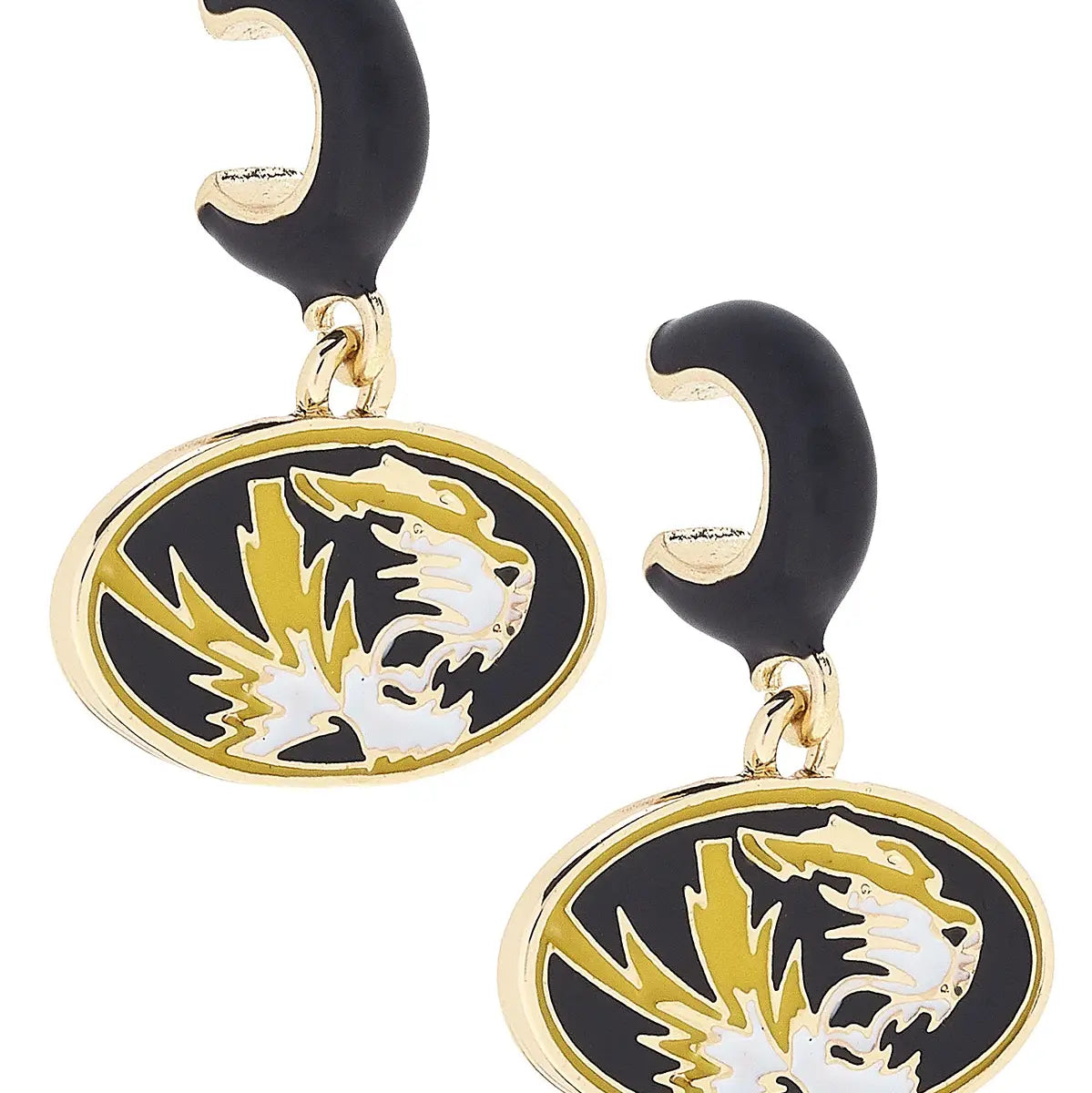 Tiger Huggie Hoop Earrings